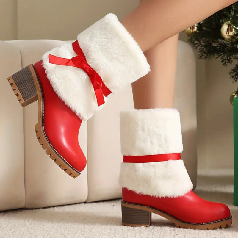 Elegante und warme Weihnachtsstiefel für Damen