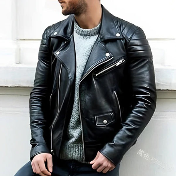 CRUZ - Leder Bikerjacke für Herren