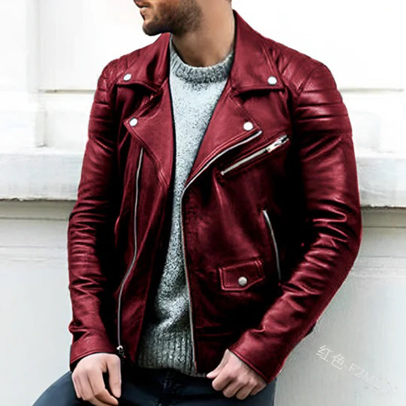CRUZ - Leder Bikerjacke für Herren