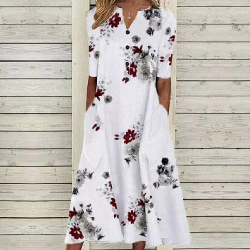 Elegantes Blumen-Kleid für Komfort und Stil