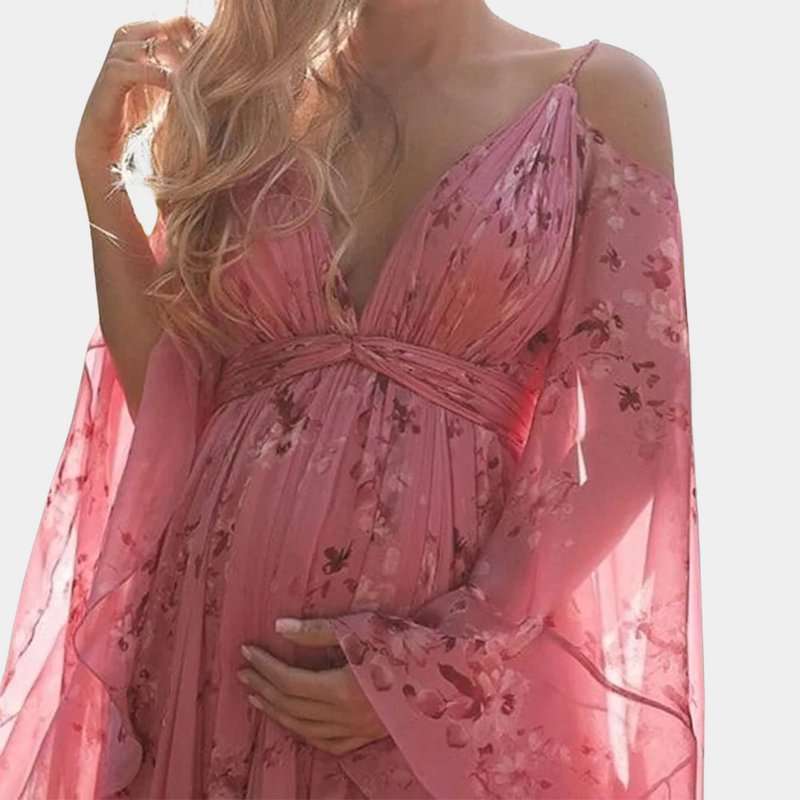 Elegantes Blumen Maxi-Kleid für Warme Sommertage