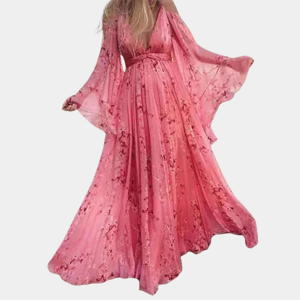 Elegantes Blumen Maxi-Kleid für Warme Sommertage
