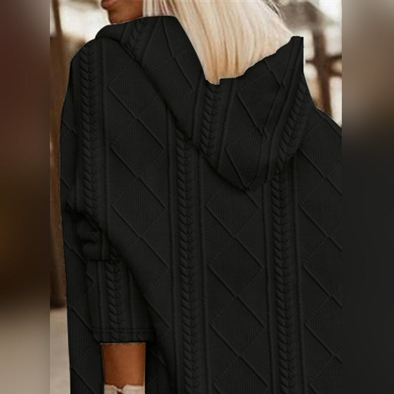 Elegante und warme Kapuzenjacke