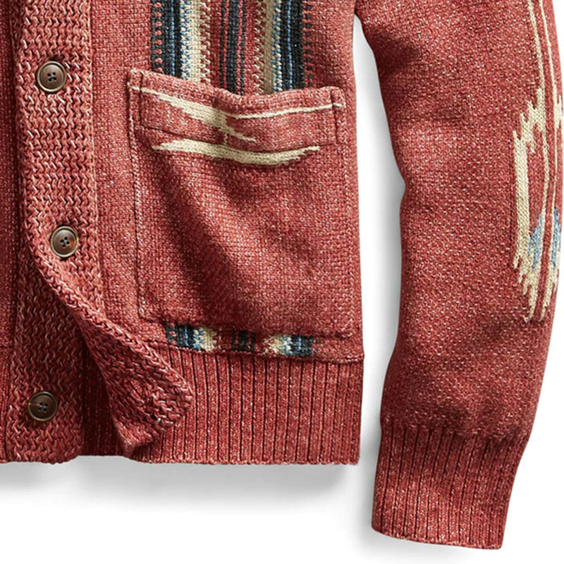Weiches vintage gestricktes Herren-Westen