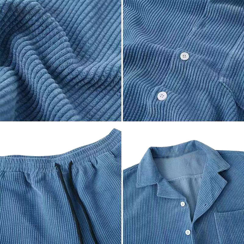 Elegantes Herren Corduroy Set für den Sommer