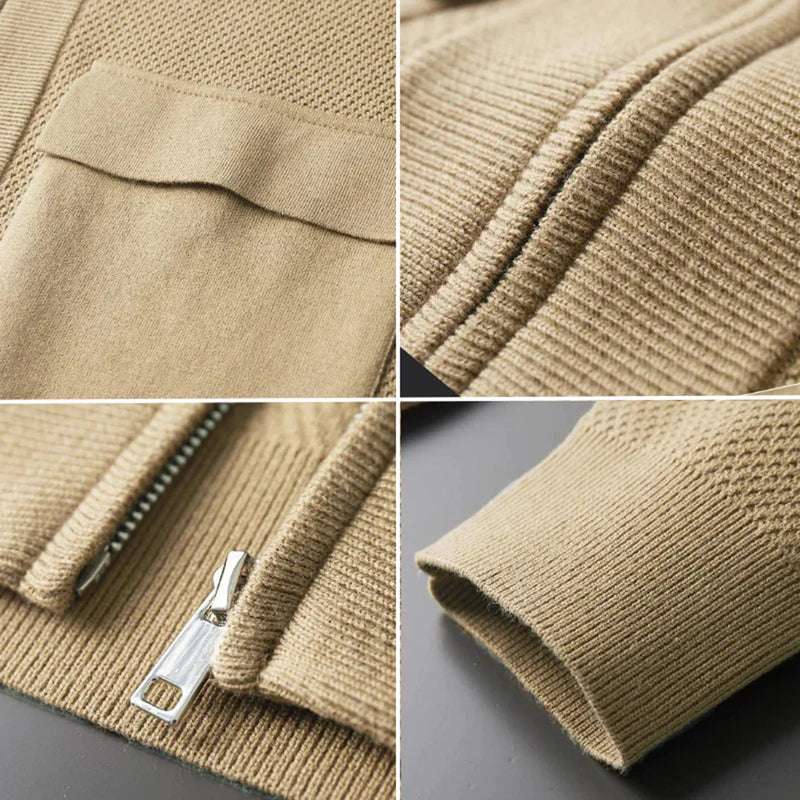 Weiches Herren-Strickjacke aus Wolle