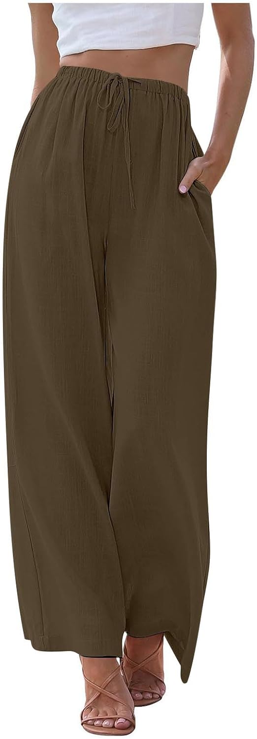 Bequeme, luftige Palazzo-Hose mit praktischen Taschen