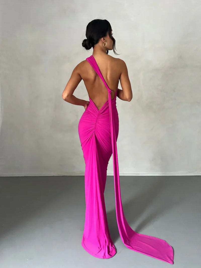 Elegantes Maxikleid Mit Schulter-Cut-Out Für Damen