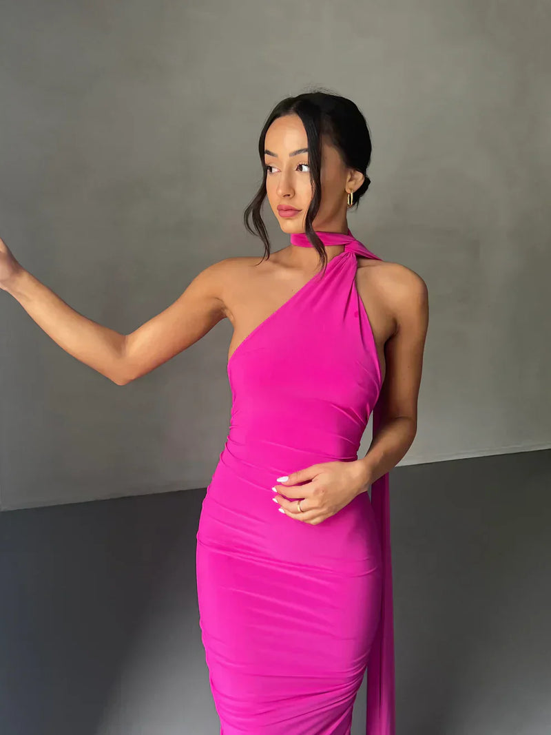 Elegantes Maxikleid Mit Schulter-Cut-Out Für Damen