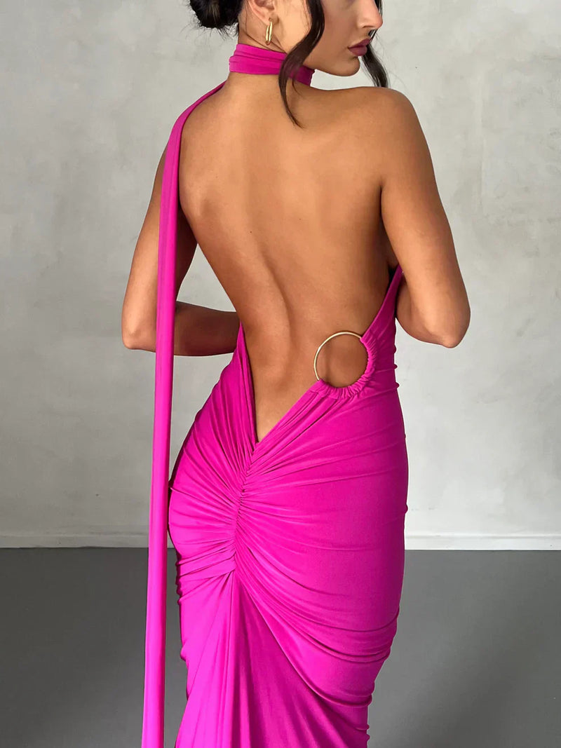 Elegantes Maxikleid Mit Schulter-Cut-Out Für Damen