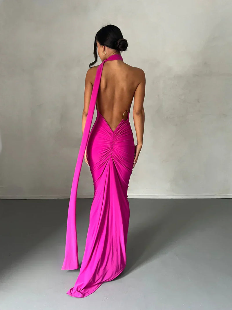 Elegantes Maxikleid Mit Schulter-Cut-Out Für Damen