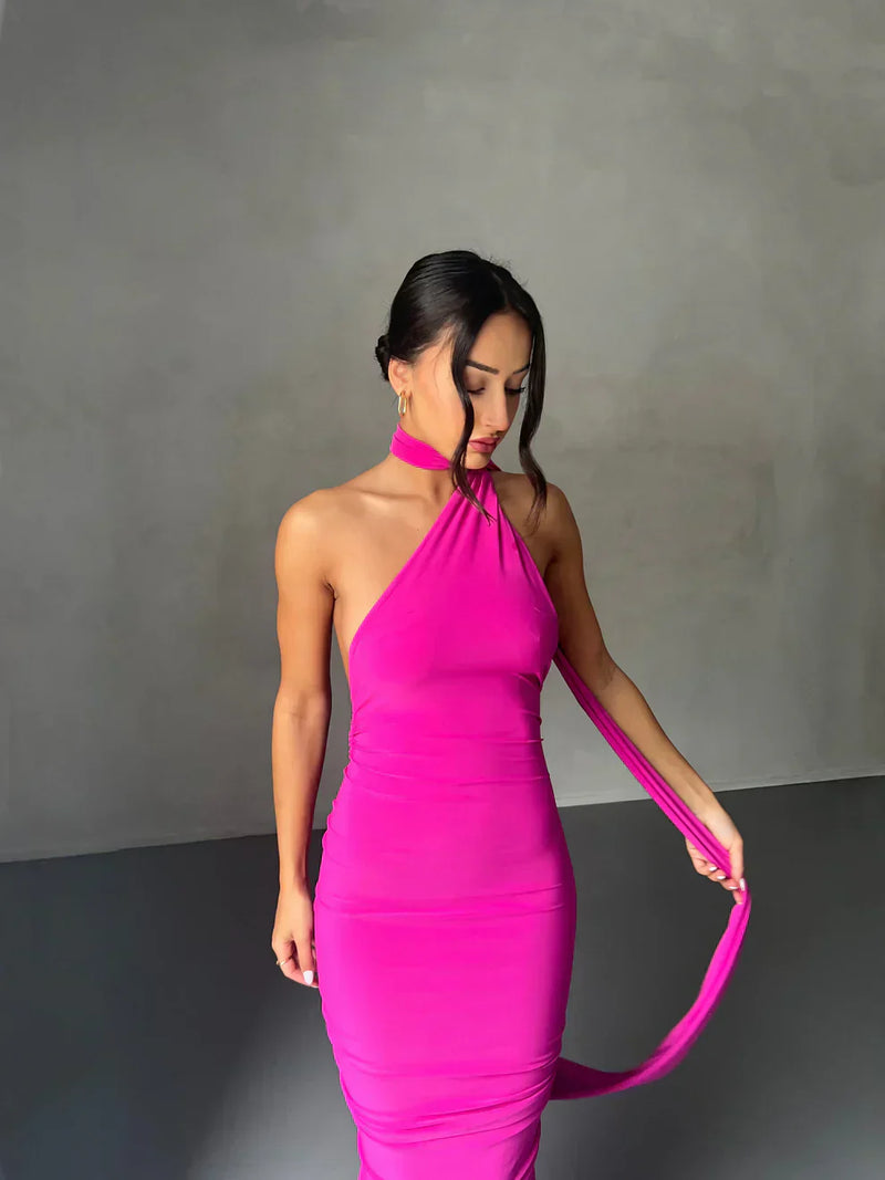 Elegantes Maxikleid Mit Schulter-Cut-Out Für Damen
