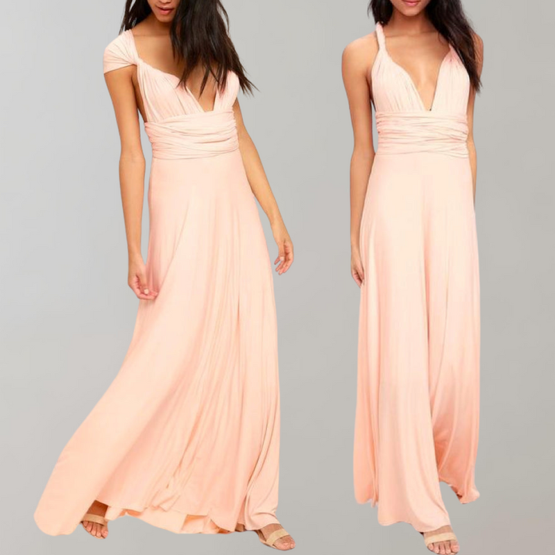 Elegantes Maxikleid mit Taillengürtel für Feste