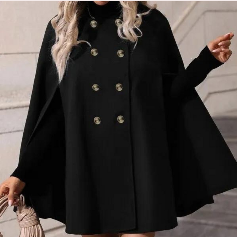 Eleganter und bequemer Damen-Cape-Mantel
