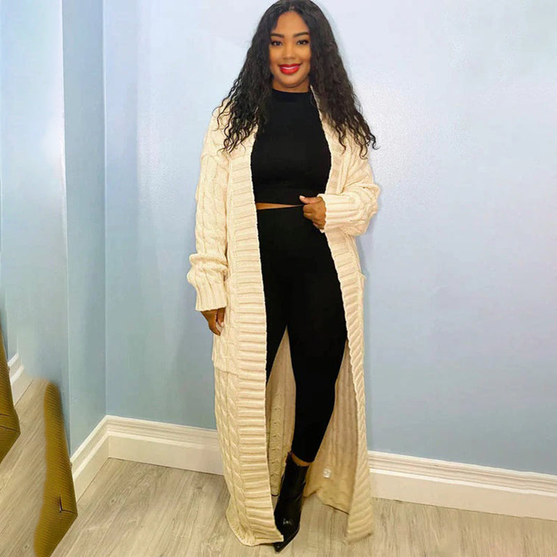 Elegante und warme Strickjacke