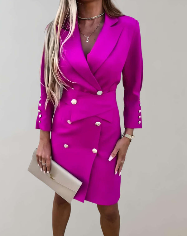 Heidi -Minikleid mit Knöpfen für Elegante Anlässe