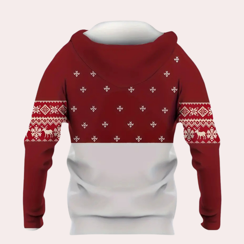 Kuscheliger Festtagskapuzenpullover für Männer