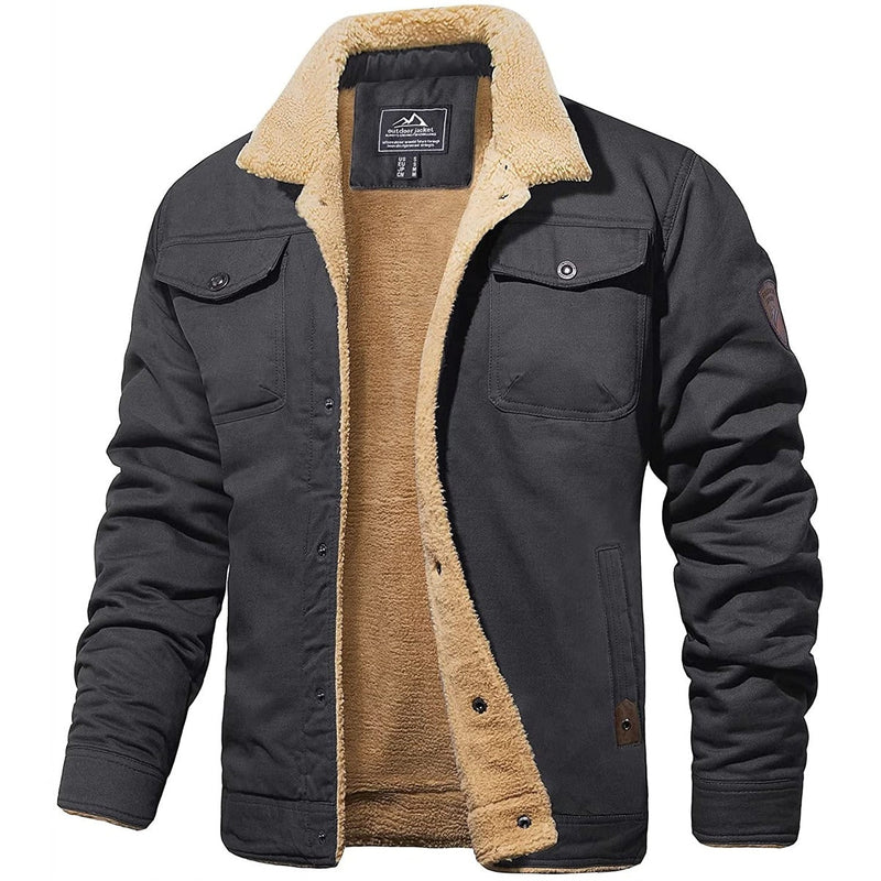 Warme Vintage Bomberjacke für Herren