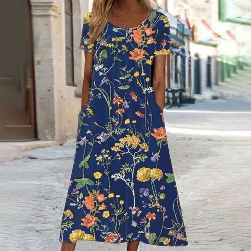 Elegantes Blumen-Kleid für stilbewusste Frauen