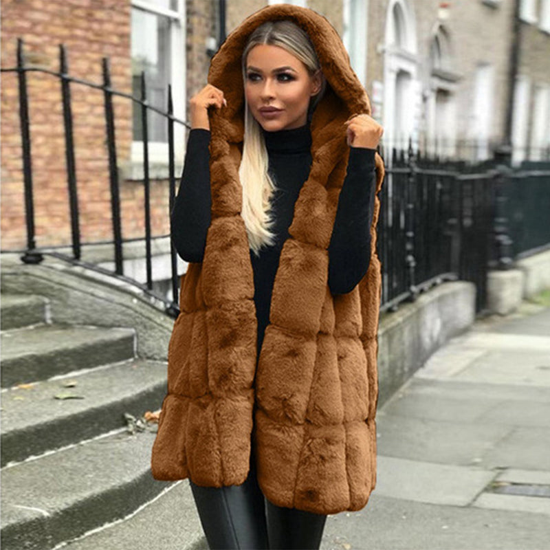 Elegante und weiche ärmellose Jacke