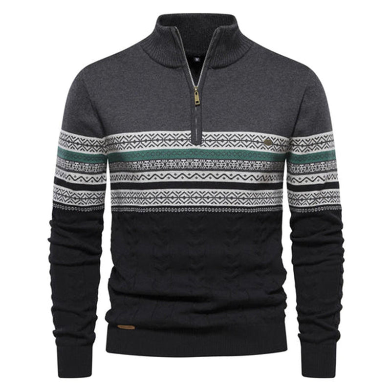 Elegante Männerpullover mit ethnischem Muster