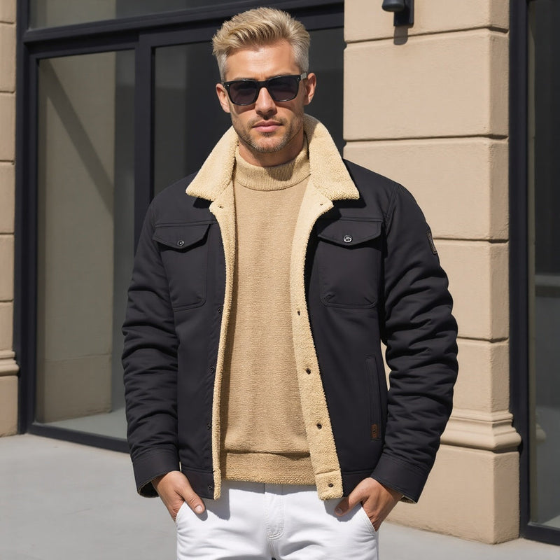 Warme Vintage Bomberjacke für Herren