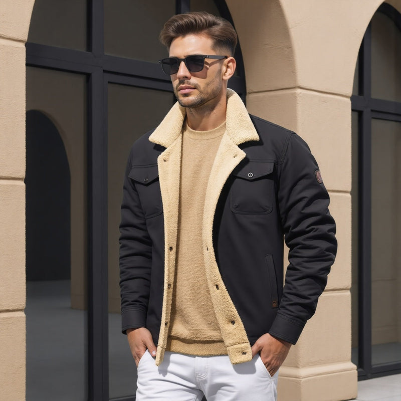 Warme Vintage Bomberjacke für Herren