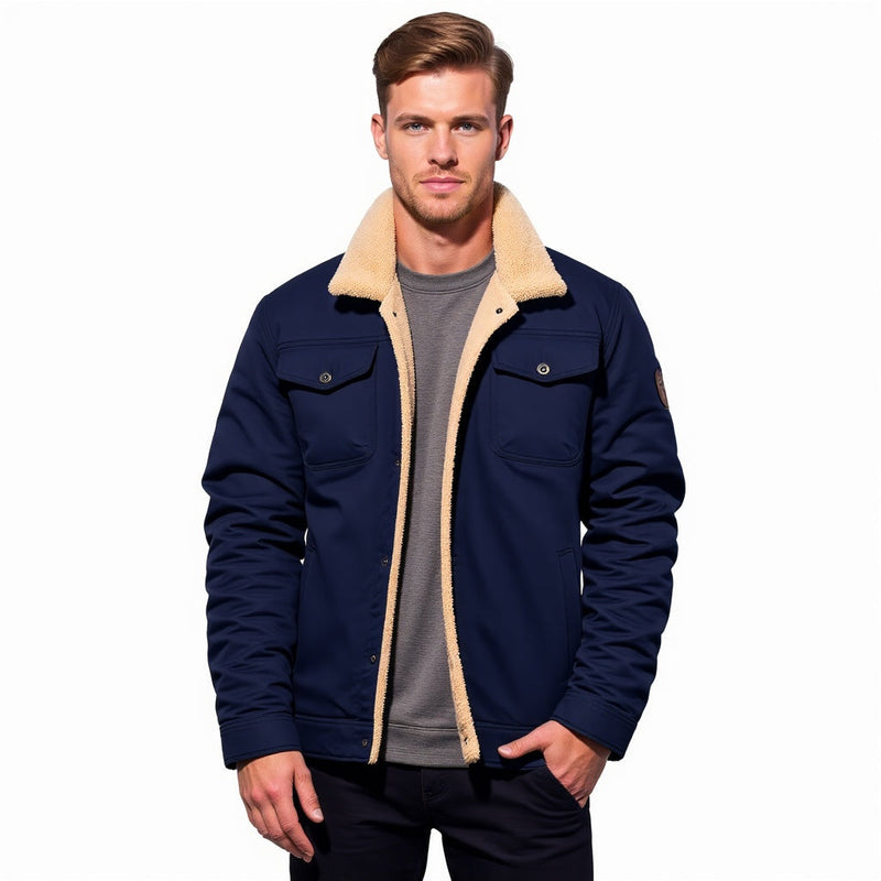 Warme Vintage Bomberjacke für Herren