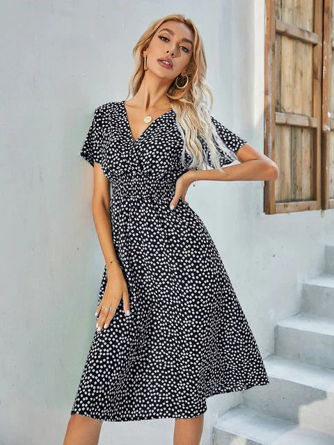 Leichtes - Kurzärmeliges A-Linie Kleid für dich