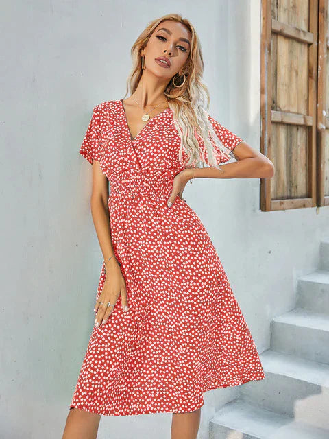 Leichtes - Kurzärmeliges A-Linie Kleid für dich