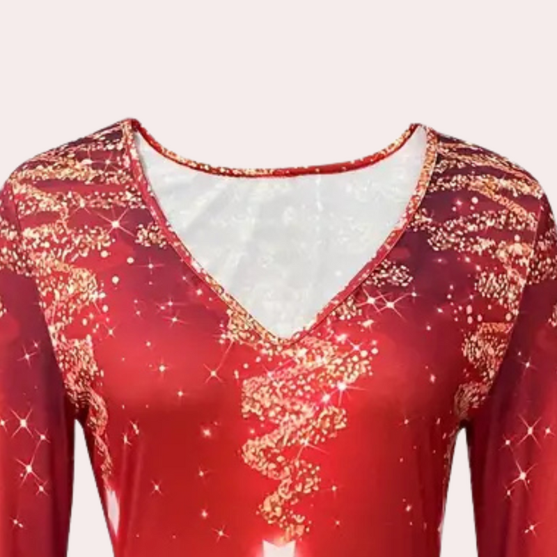 Elegante und Vielseitige Damen Weihnachtskleid Kleid