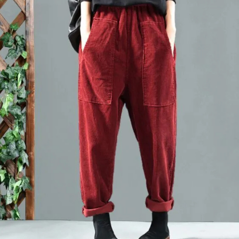 Elegante Corduroy-Hose für Damen - Bequem und Stilvoll