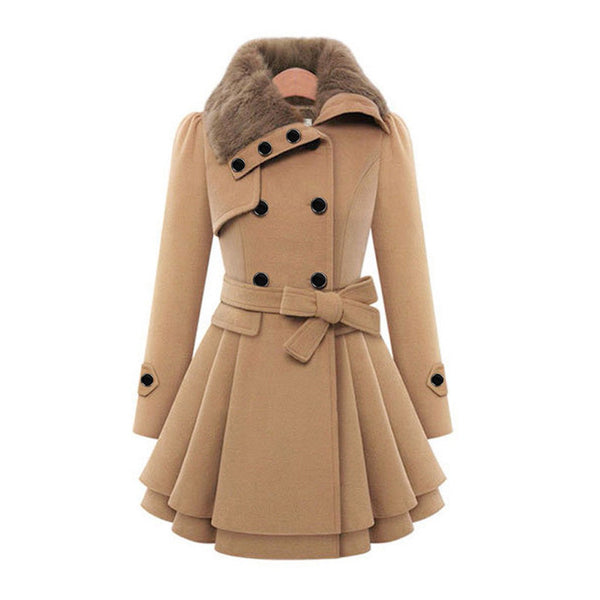 Warmer und eleganter Wintermantel für Damen