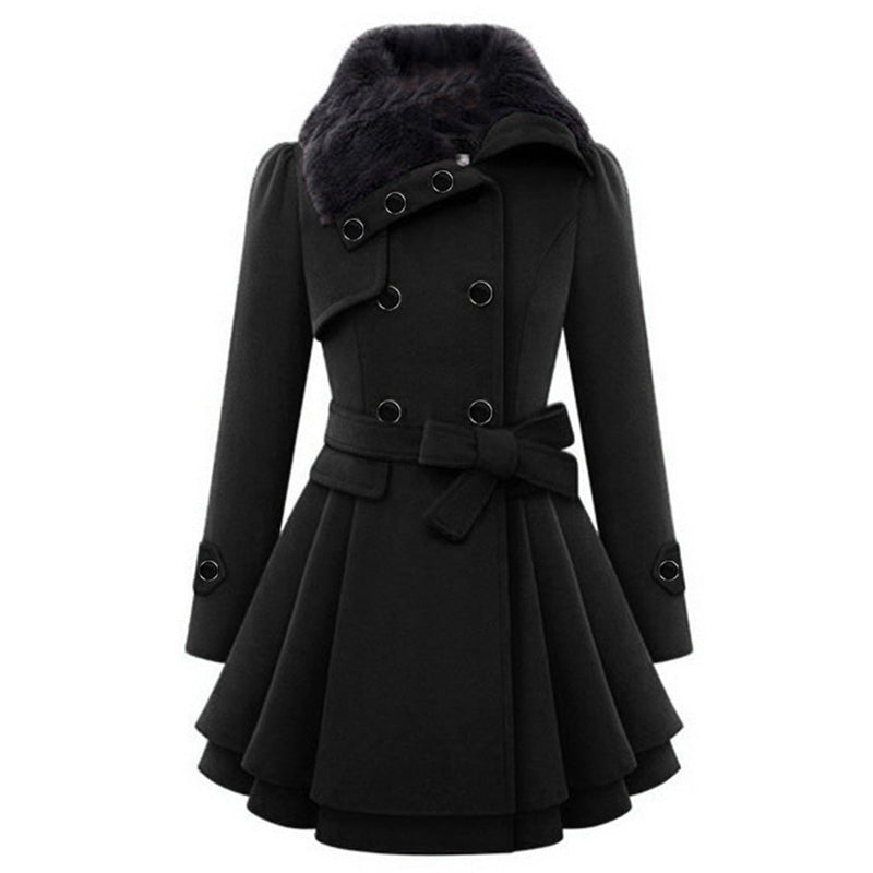 Warmer und eleganter Wintermantel für Damen