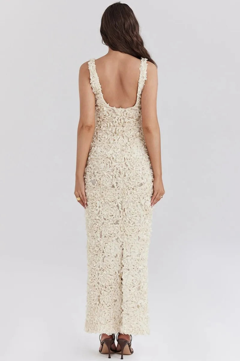 Elegantes Maxikleid Mit Blumenmuster Für Frauen