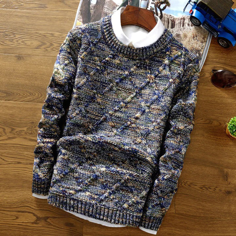 Warme Grobstrick-Winterpullover für Herren