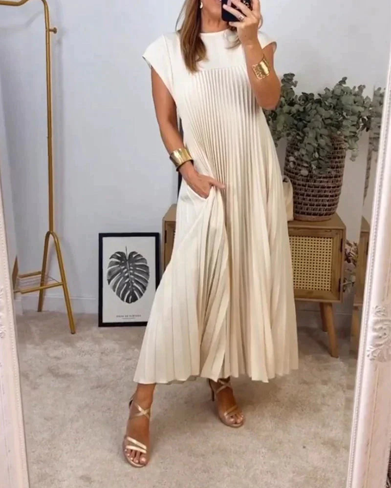 Warmes - Ärmelloses Faltenkleid für dich