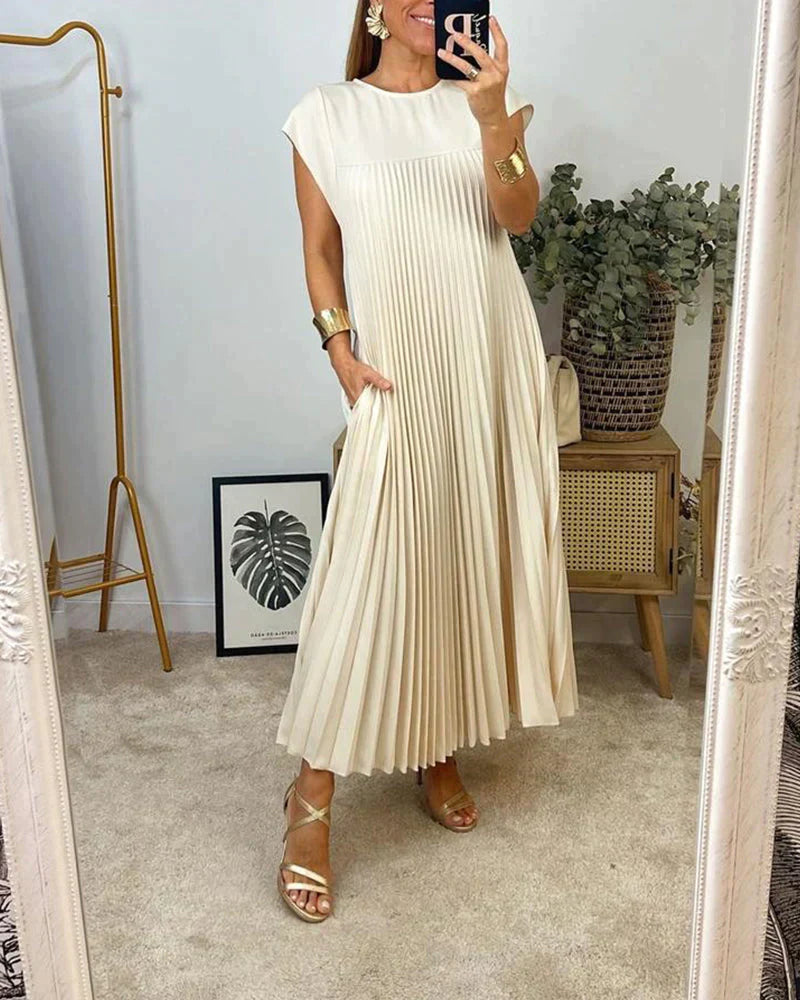 Warmes - Ärmelloses Faltenkleid für dich
