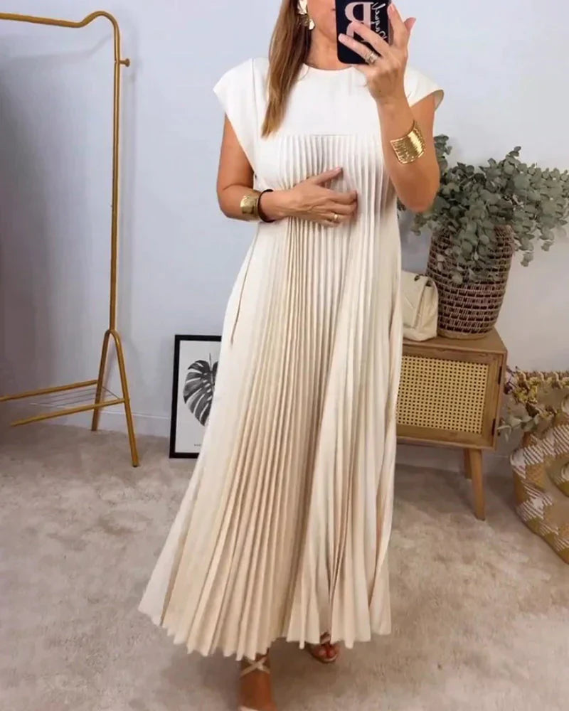 Warmes - Ärmelloses Faltenkleid für dich