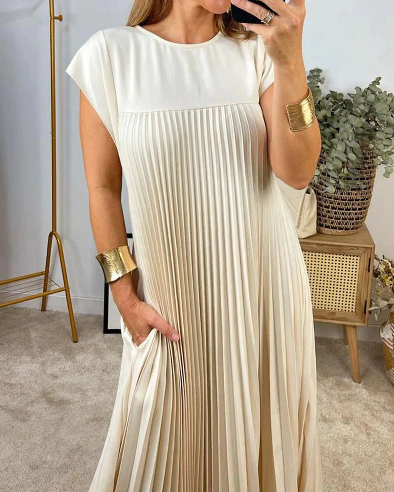 Warmes - Ärmelloses Faltenkleid für dich