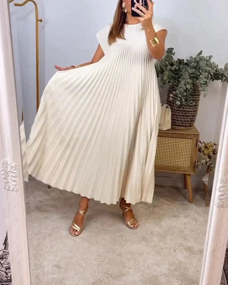Warmes - Ärmelloses Faltenkleid für dich