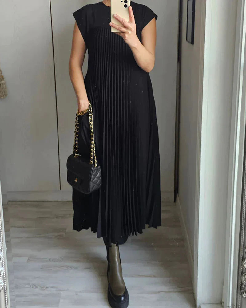 Warmes - Ärmelloses Faltenkleid für dich