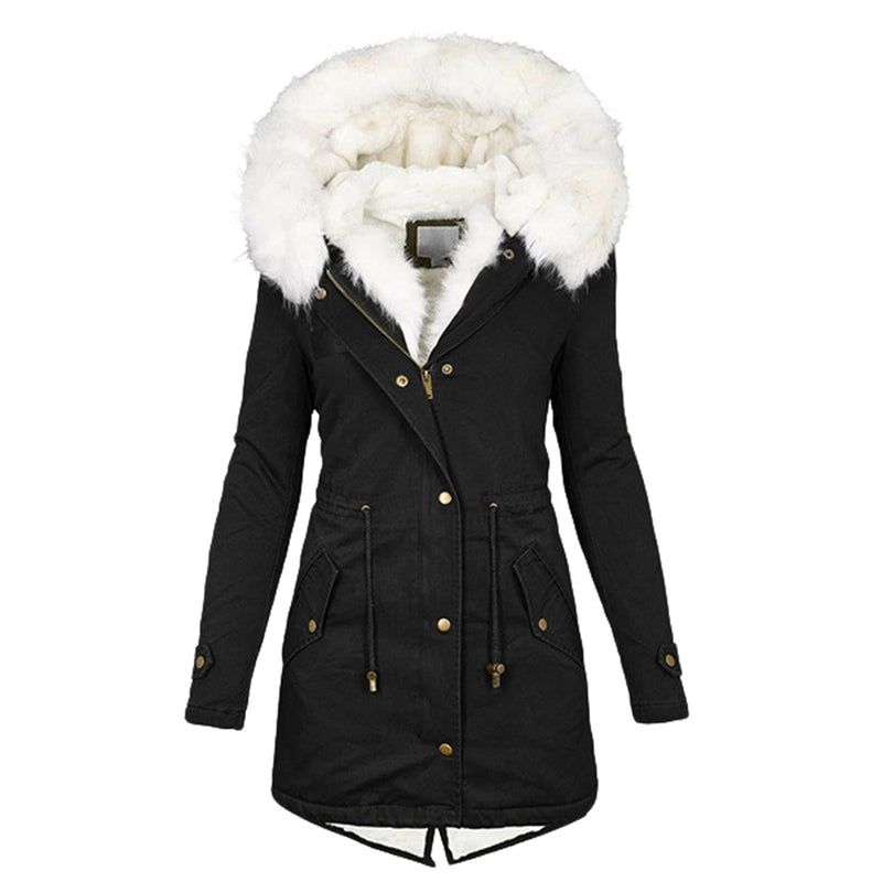 Eleganter warmer Wintermantel für Damen