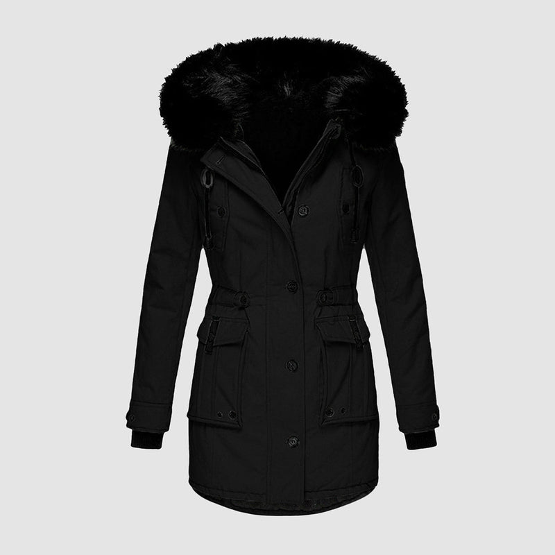 Eleganter, warmer Wintermantel für Damen