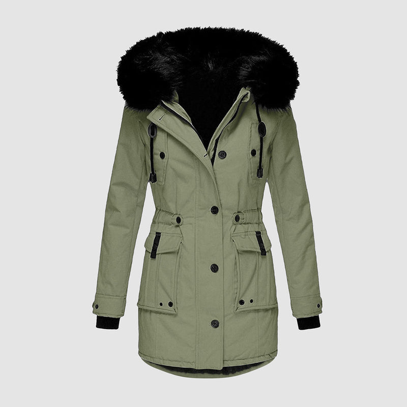 Eleganter, warmer Wintermantel für Damen