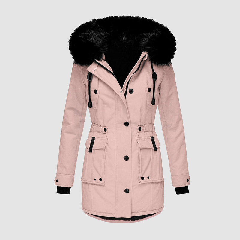Eleganter, warmer Wintermantel für Damen