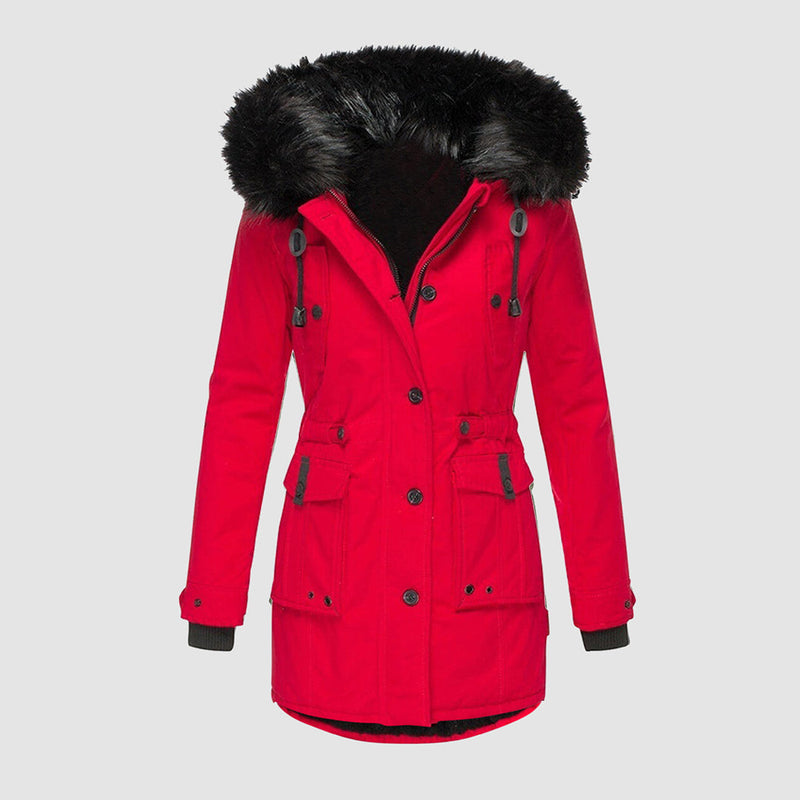 Eleganter, warmer Wintermantel für Damen