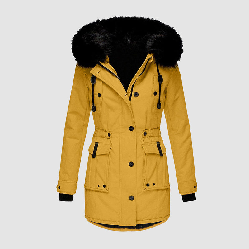 Eleganter, warmer Wintermantel für Damen