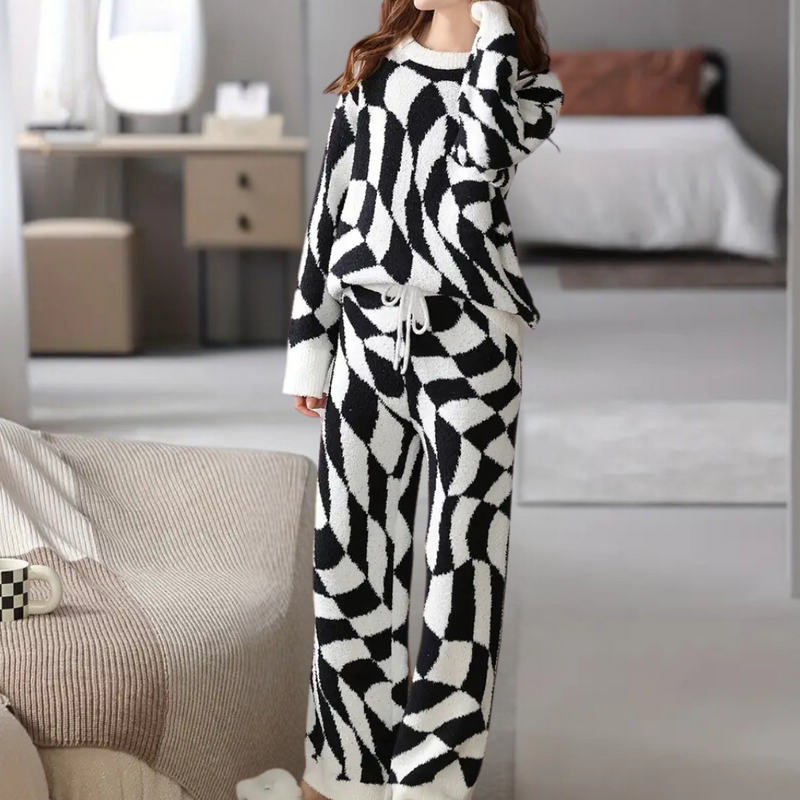 Gisela - Modernes Winter-Pyjama-Set für Damen
