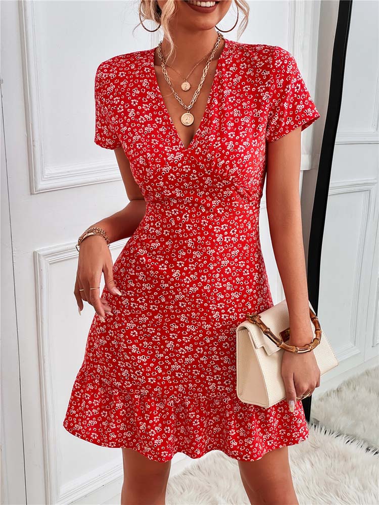 Bequemes | Blumiges Kleid für Damen für dich